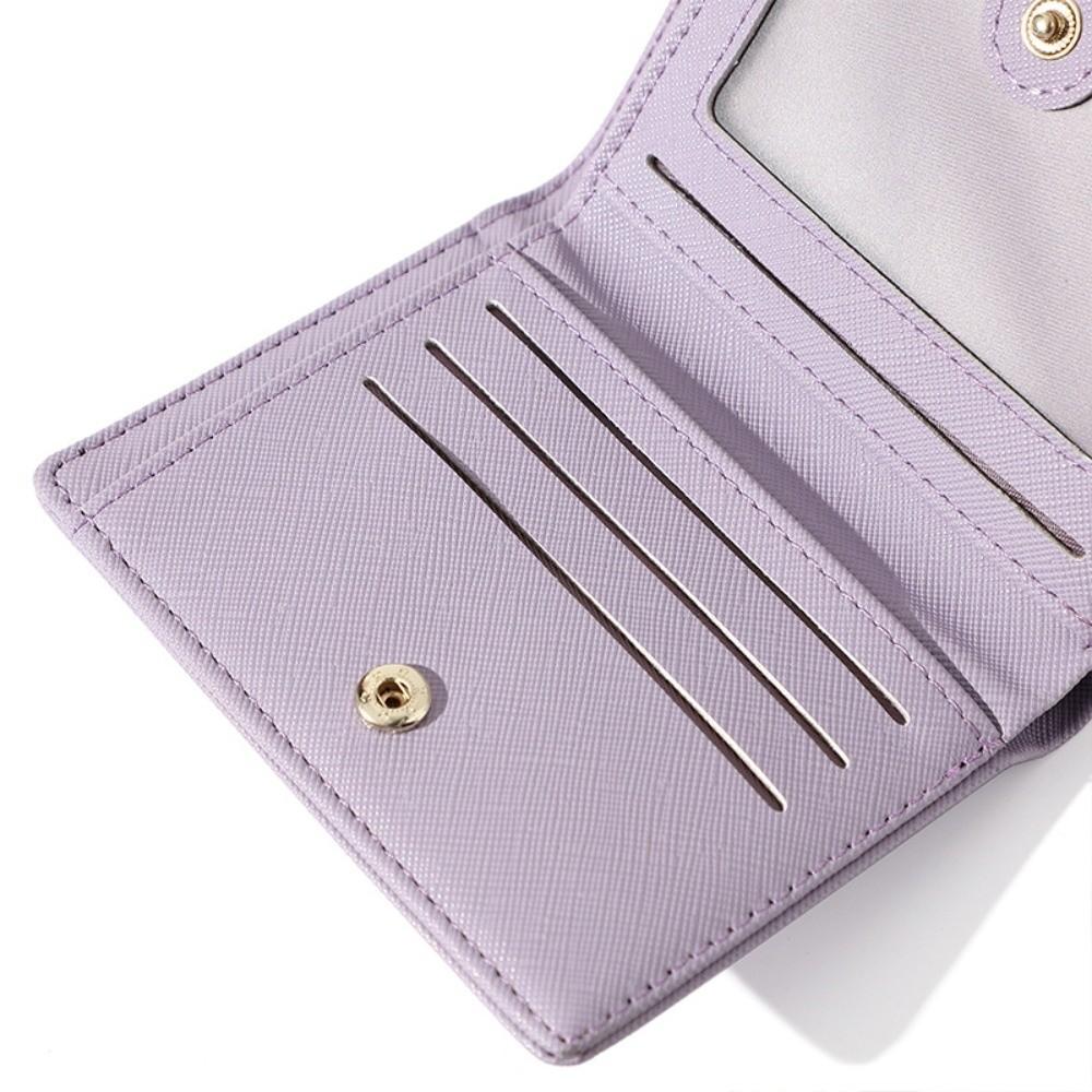 Card Pocket Card Holders Clutch PU Leather Short Wallet Change Bag PU Coin Purse  Female