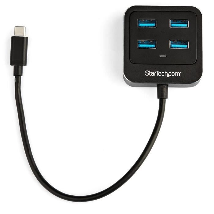 Concentrateur USB 3.1 Type-C à 4 ports - STARTECH.COM - HB31C4AB - USB 3.1 Gen 2 (10 Gbps)
