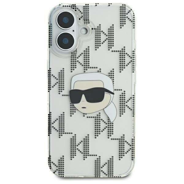 Karl Lagerfeld Klhcp16Shklpkht Iphone16 6.1 Przezroczysty/Transparent Hardcase Iml Karl Head Electroplated