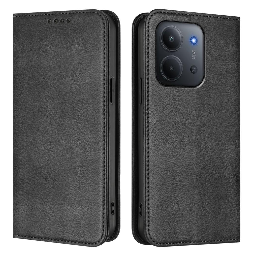 For Xiaomi Redmi 15C 4G (171mm) Wallet Cases Retro Texture RFID Blocking Leather Phone Cover