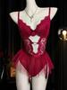 European & American Sexy Lingerie Set: Hollow-Out Bodysuit with Erotic Puffy Skirt
