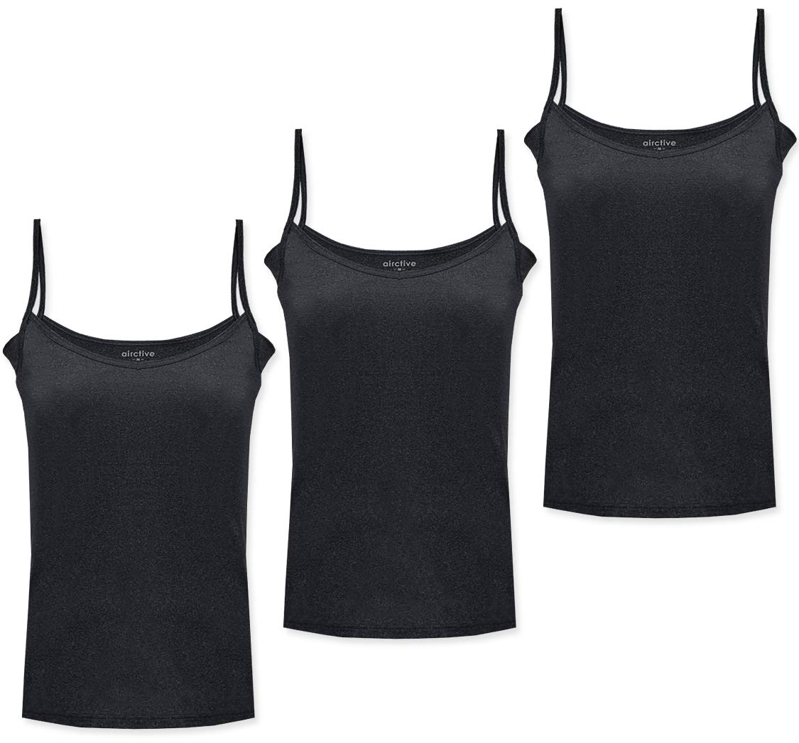 

Teijin Размер L [забавный.] Женская влагоотводящая, быстросохнущая майка-борцовка, 3 шт., AIRCTIVE, Черный, чёрный