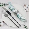 20Pcs/pack 33x40cm Green Leaf Printed Napkins Home Dining Rooms Hotels Restaurants Party Decorations Disposable Tissues