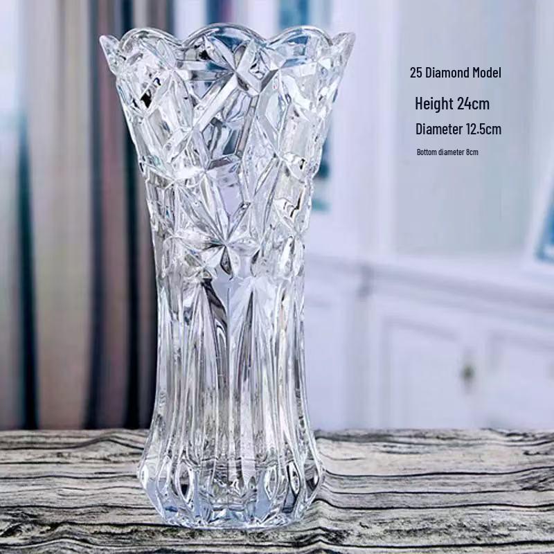 Vaso Spesso in Vetro Cristallo per Idroponica & Composizioni Floreali