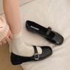 Chaussures plates basses en cuir petit style britannique rétro pour femmes 2025 nouveau printemps polyvalentes jupe semelle souple Mary Jane chaussures simples