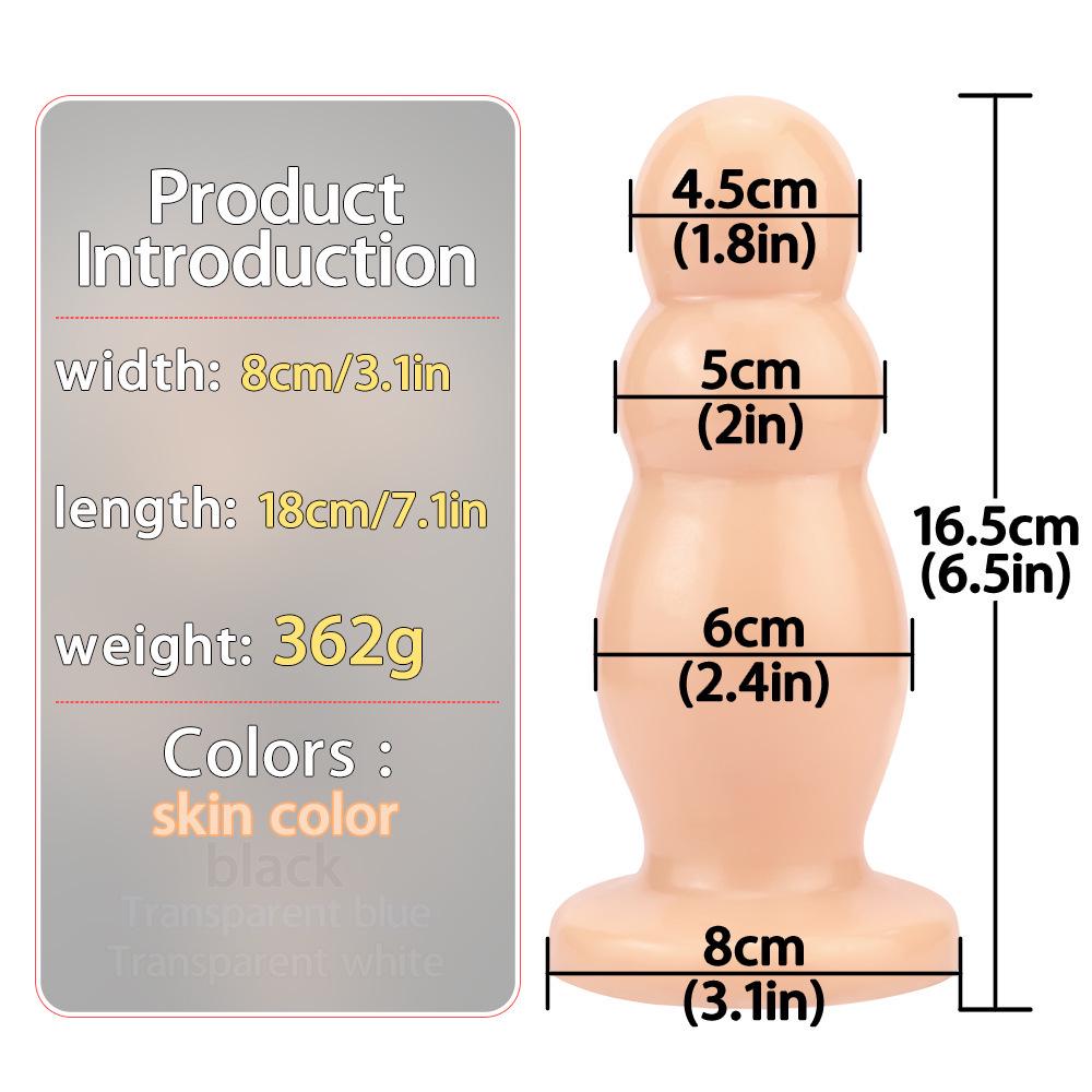 Extra-Large Anal Dilator: 9-Model Collection for Gay Fisting, Thickened PVC