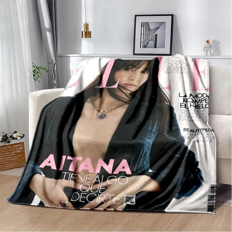 3D Spanish Singer Cute Aitana Soft Plush Blanket,Flannel Blanket Throw Blanket for Living Room Bedroom Bed Sofa Picnic Cover Kid