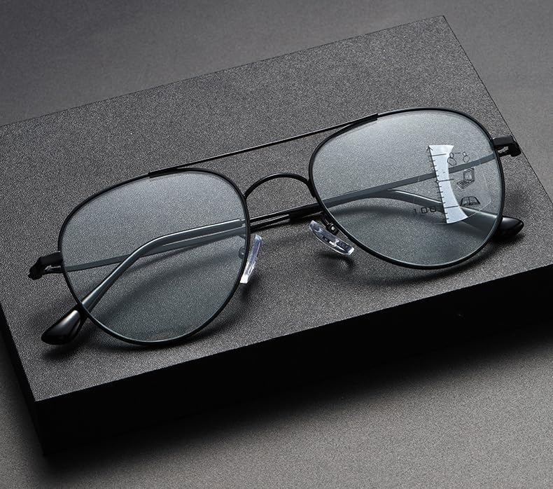 Progressive Multifocal Reading Glasses for Bright No Color Change Under Artificial No Color Change Under Artificial Light or Indoors [PLOPLO]
