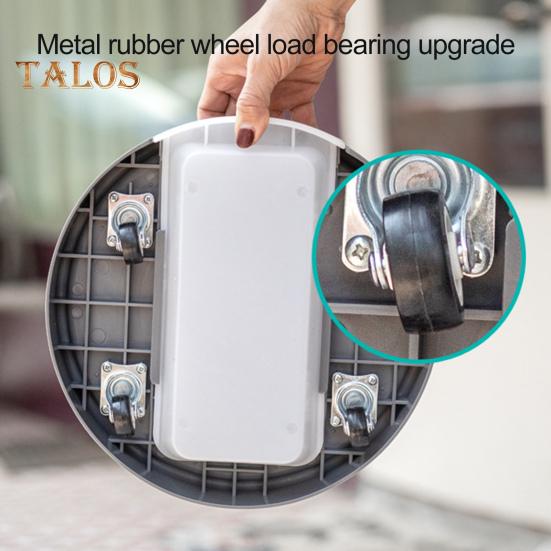 Plant Caddy with Wheels Plastic Plant Roller 360-degree Rotating Flower Pot Rollers with Drainage Tray Rolling Plant Stand