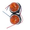 2x L594 Amber Indicator Lamps Lights For Land Rover Classic Mini Lucas 1958-1986