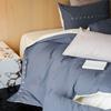 Class A Maternal And Infant Grade Simple Double Spell Light Luxury Abraded Cotton 4Pcs Set Pure Cotton Embroidered Quilt Cover Bed Sheet 3-Piece Set