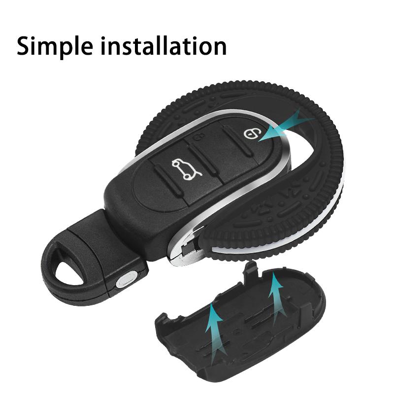 Car Key Case Shell Keychain Decorative For Mini Cooper F56 F55 F57 F54 F60 Countryman Auto Key Protection Car Accessories