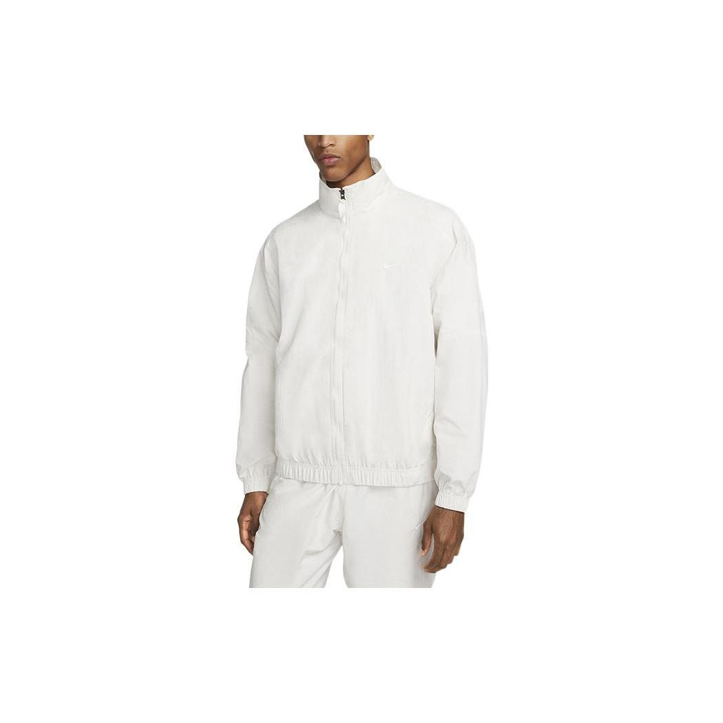 Nike Solo Swoosh Woven Track Jacket  White  Men s DQ5201-030 XL