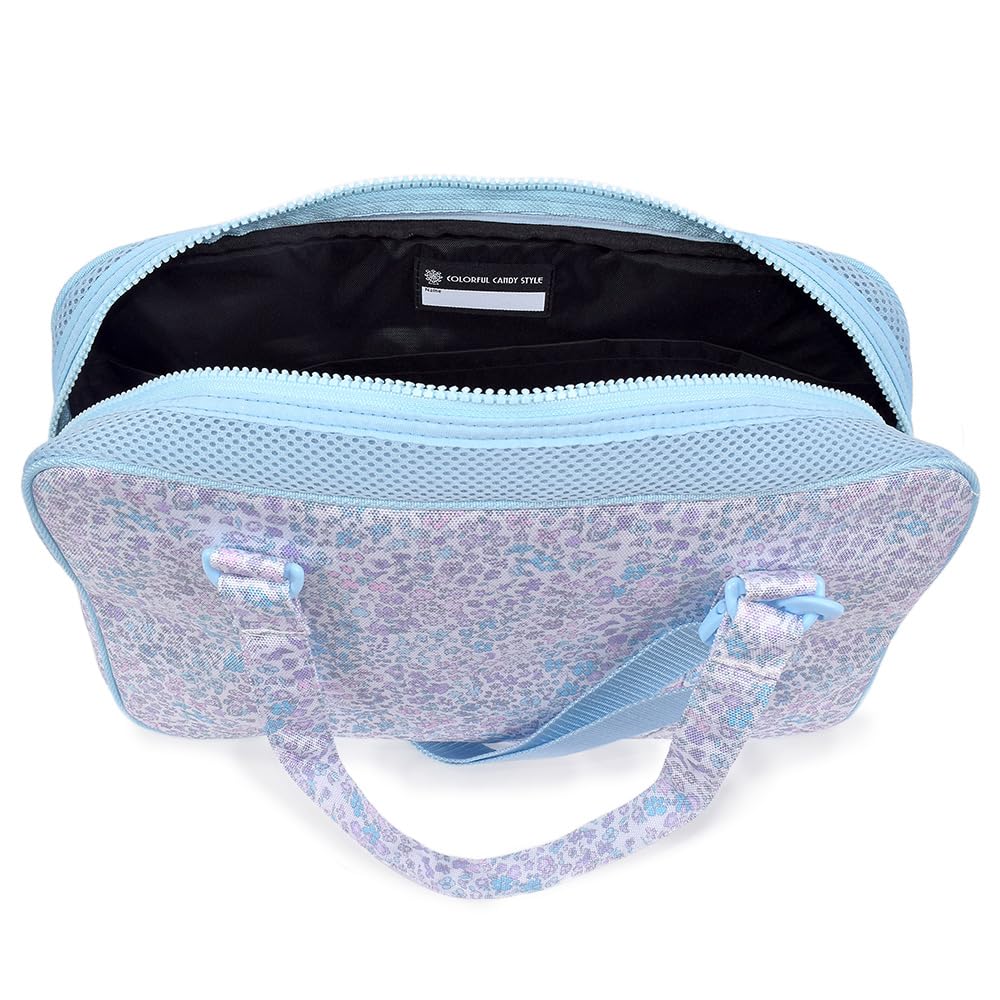 COLORFUL CANDY STYLE Calligraphy and Floral Oasis for Elementary School with Shoulder Includes a Free Wiping Set, Water-Repellent Lightweight,