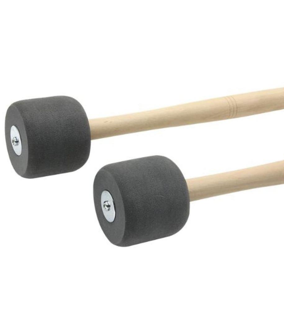 Cobalt Planet Bass Drum Mallet Set of 2 Drumstick Drumstick Mallet Brass Band Dora EVA Marching Gong Timpani Large Drum (gray)