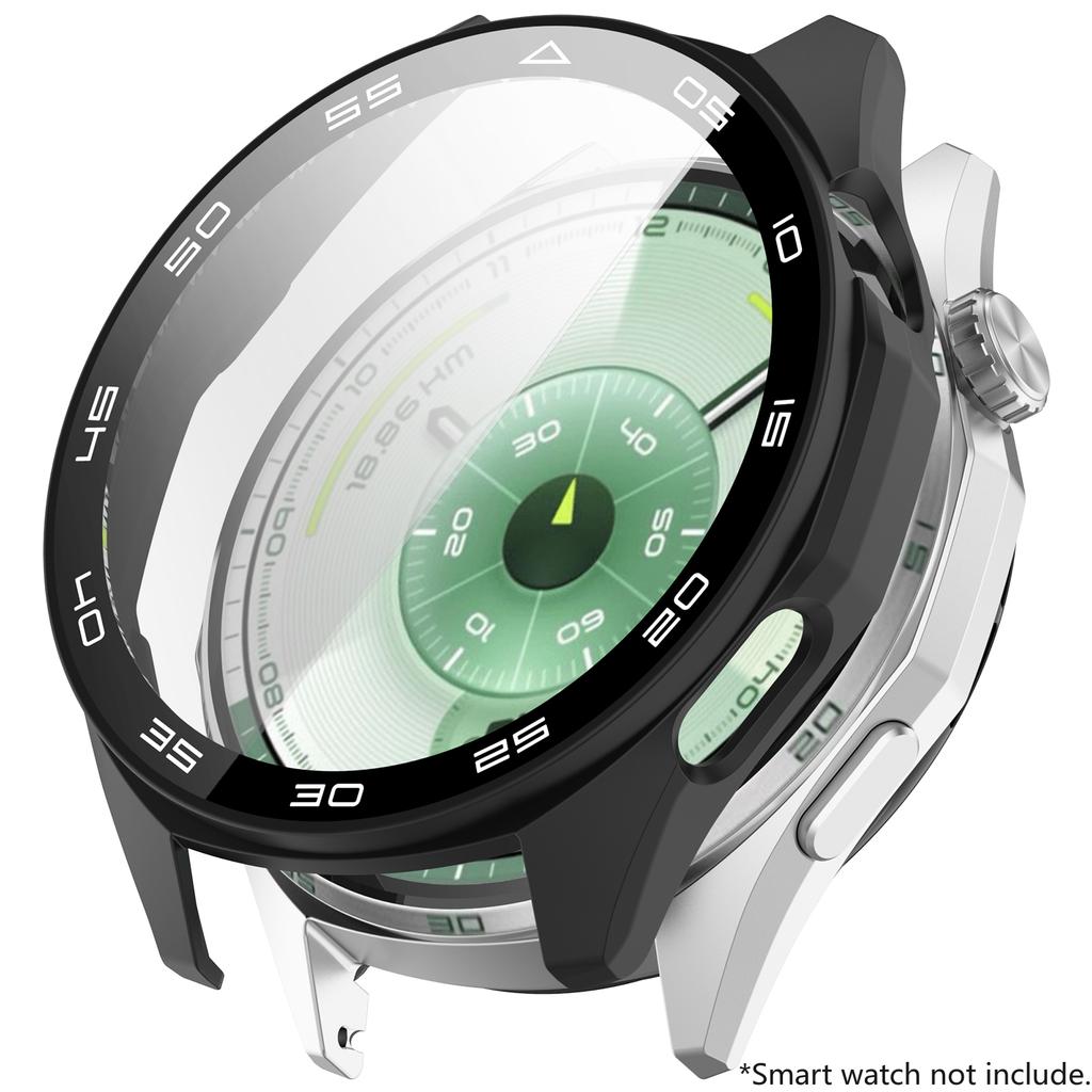 PC+Tempered Glass Case for Huawei Watch GT6 46mm Full Cover Screen Protector Bumper for Watch GT6 41mm Protective Accessores