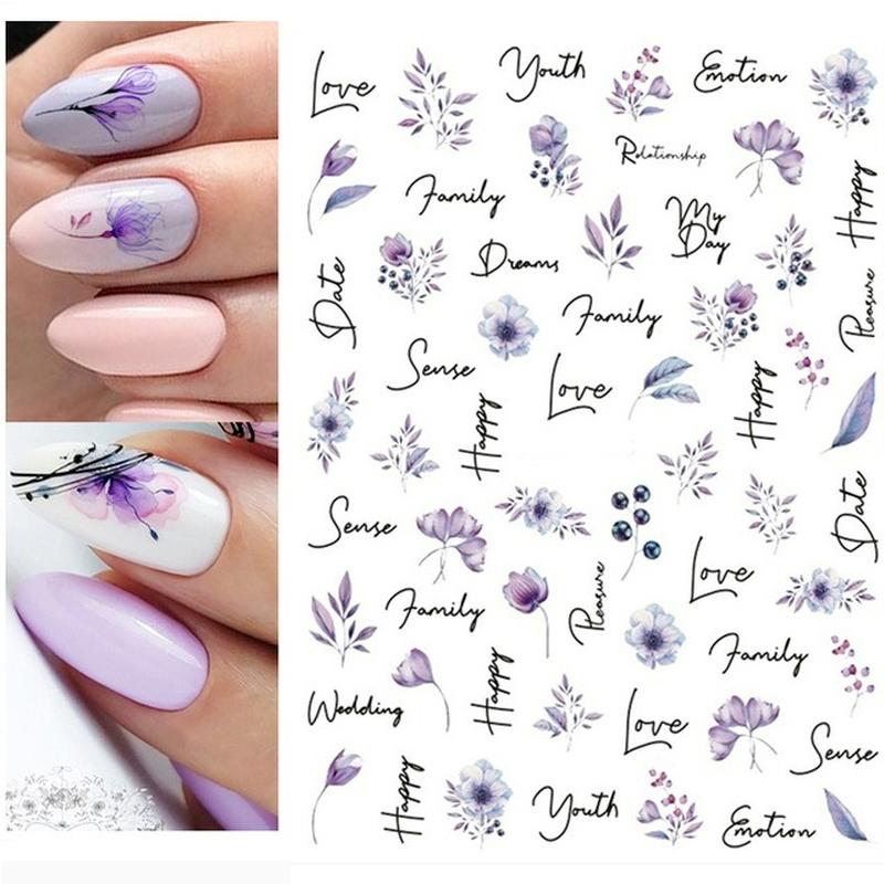 Zurück Kleber Aufkleber 3D Nagel Aufkleber Schwarz Weiß Geometrische Zeichnungen Designs Nagel Aufkleber Dekoration Für Nail Art Schönheit
