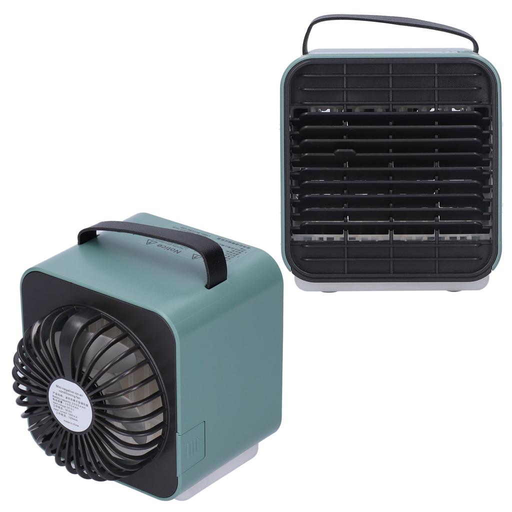 2-in-1 Negative Ion Air Purifier Portable Air Cooler USB Cooling Fan with 3 Wind SpeedGreen