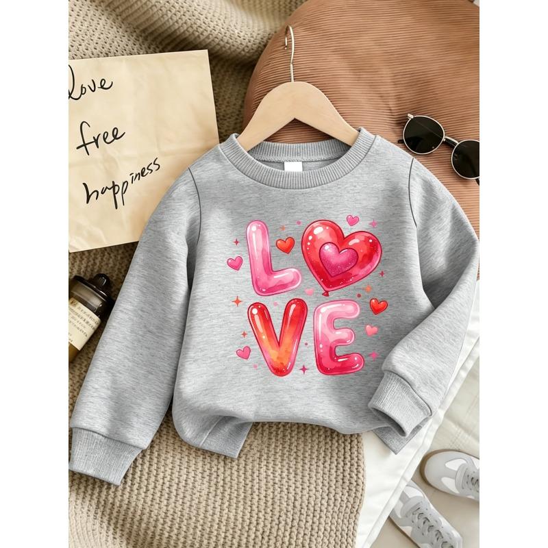 European Sizes Cute Printed Pattern 0-3 Years Old Kids' Comfortable Children's Spring Lightweight Round Neck Sweatshirt, Suitable for Outdoor Wear