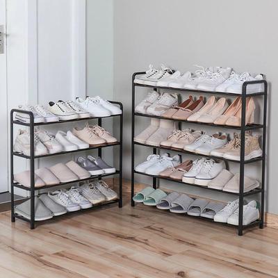 Modern Painted Shoe Rack: Space-Saving, Punch-Free, Multi-Layer Storage for Simple Living Room Assembly