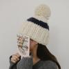 Women's Pom Pom Beanie Knit Hat Winter Wool Hat