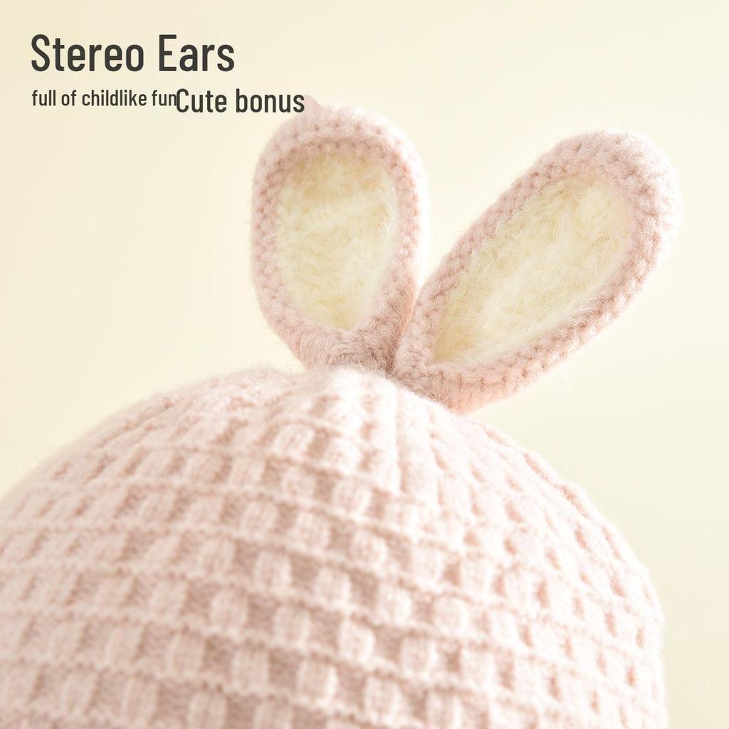 Children's Cute Ear Knit Hat - Warm, Windproof & Versatile Wool Hat