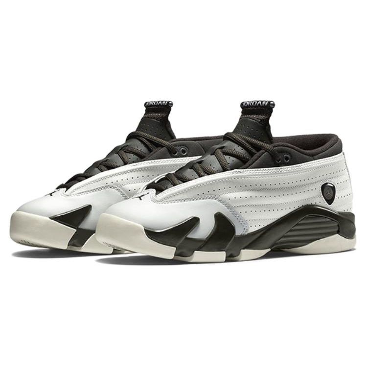 Air Jordan 14 Retro Low Premium GG Phantom Kids Sneakers Grey White Metallic-Pewter 807510-027