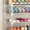 Wielowarstwowy regał na buty Plastikowy Możliwość układania w stos Oddychający Duża wytrzymałość na ściskanie Regał do przechowywania butów