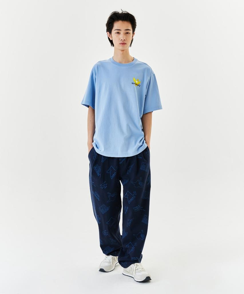 Mark Gonzales Balloon Angel Graphic T-Shirt - Sky Blue