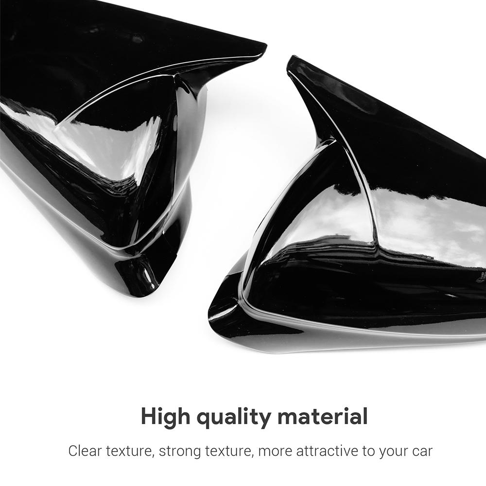 YJTX6 Rearview Mirror Cover For Seat Leon MK4 2020 2021-2023 2024 Cupra Formentor 2022-2024 Carbon Fiber ABS Glossy Black Mirror Cap