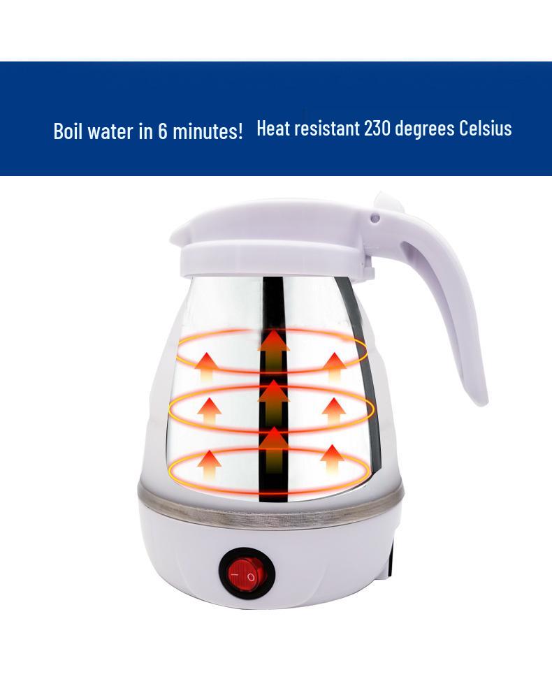 Tragbarer elektrischer faltbarer Silikonkessel für den Heim- und Reisegebrauch