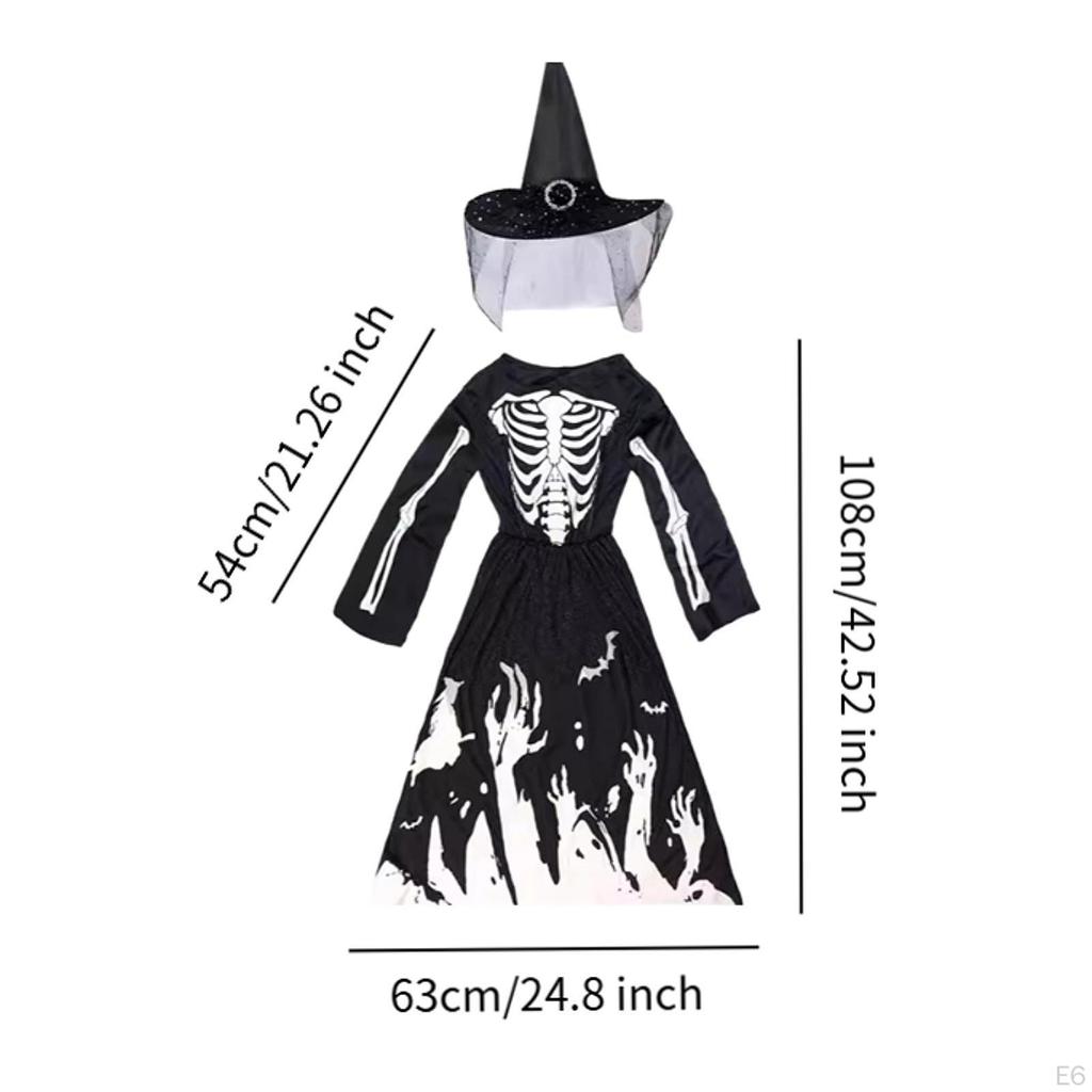 Halloween Skeleton Costume Dress Clothing for Photo Props Party