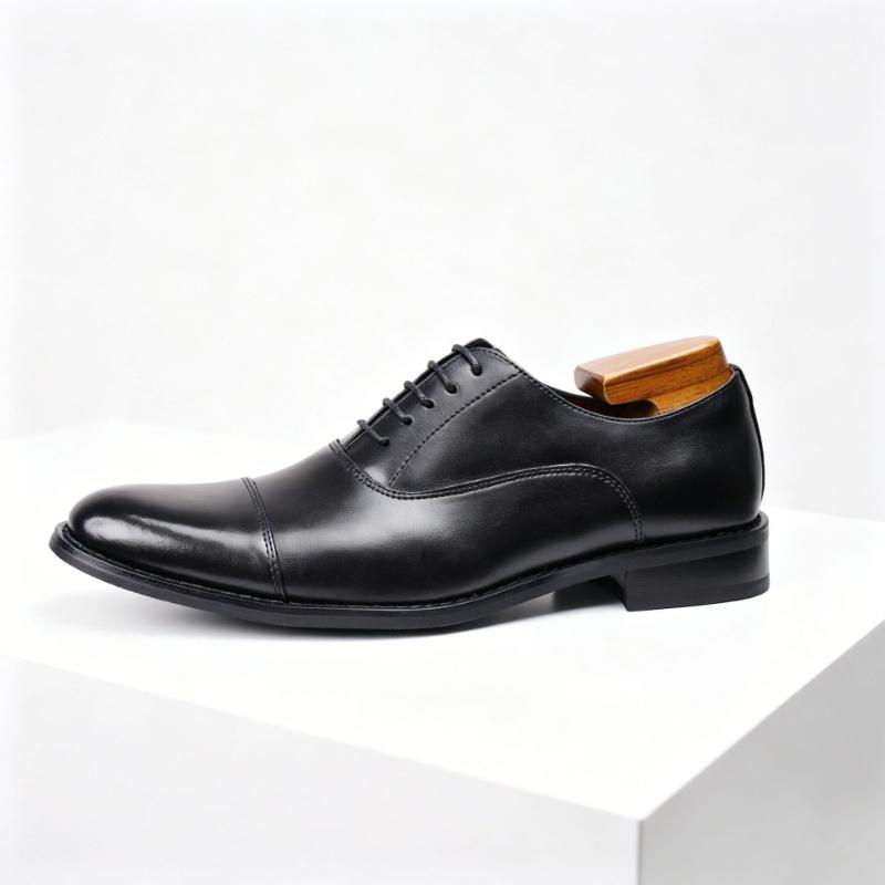 High Quality Oxford Dress Shoes Men Genuine Cow Leather Suit Shoes Lift Brogues Wedding Formal Elevator Shoes