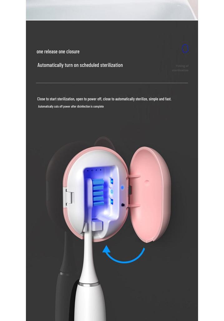 Wall-Mounted Rechargeable UV Toothbrush Sterilizer
