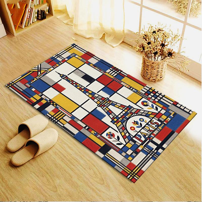 2025 New Paris Eiffel Tower Carpet Rug for Living Room Bedroom Home Sofa Decoration,Kids play Non-slip Floor Mat94