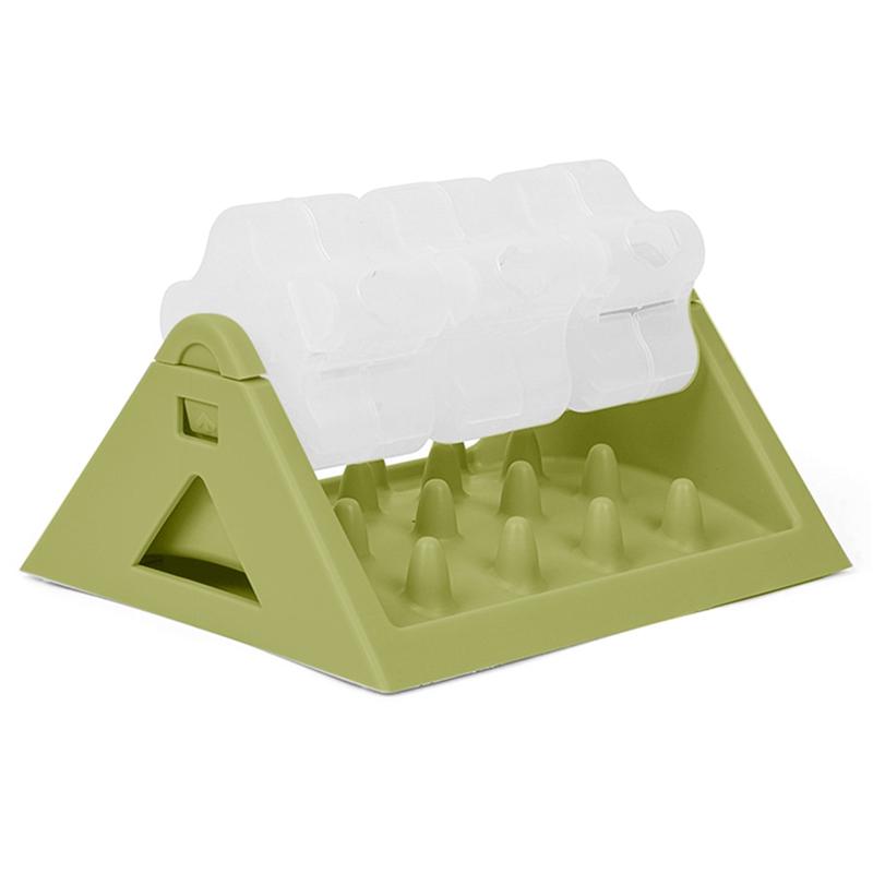 Dog Feeding Puzzle Interactive Slow Feeder Dog Bowl-Controlled Feeding For Relief And Boredom Cat Bowl Green