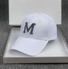Rhinestone Broken M Baseball Cap Children Travel Vacation Sun Protection Visor Male Couple Cap Tide