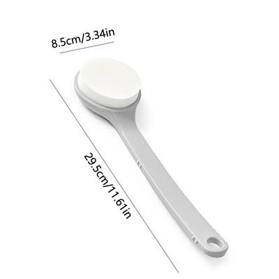 1 Stück Multifunktions-Lotion-Sonnenschutz-Salben-Applikator mit langem Griff, Körperreiniger, Duschbürste, Sonnenschutz-Rücken-Applikator