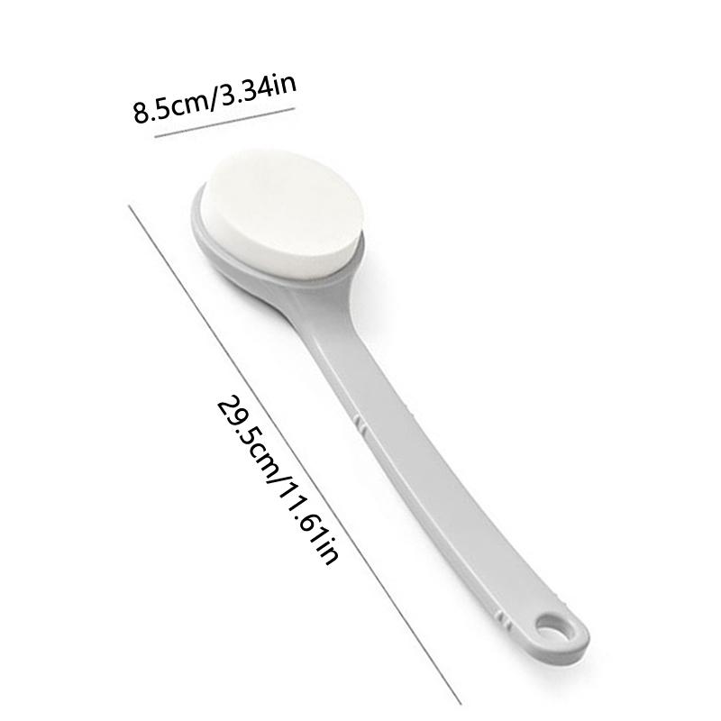 1 Stück Multifunktions-Lotion-Sonnenschutz-Salben-Applikator mit langem Griff, Körperreiniger, Duschbürste, Sonnenschutz-Rücken-Applikator