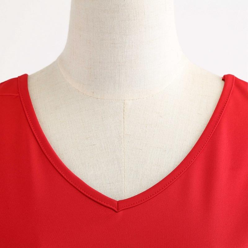 Big Pendulum Dress Hot Sale V-neck Sleeveless Positioning Printed Tutu