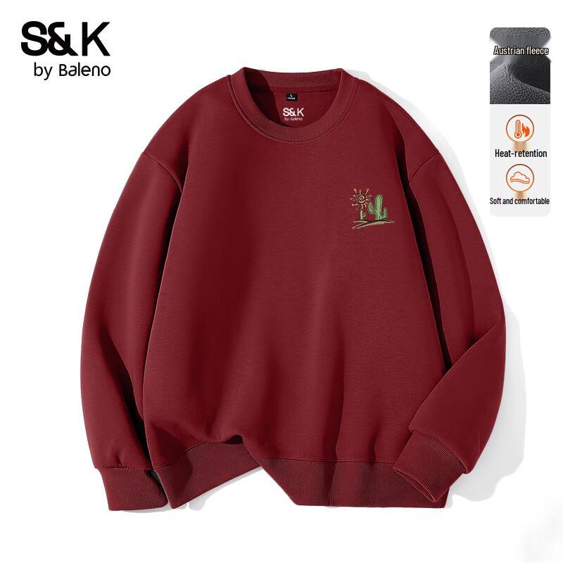 Baleno Men s S&K Series Heavyweight Fleece Lined Round Neck Sweatshirt XL