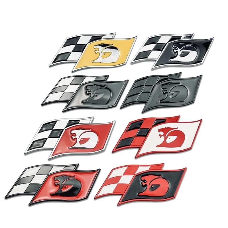 Car Front Grille Emblem Tail Box Metal Bagde Sticker