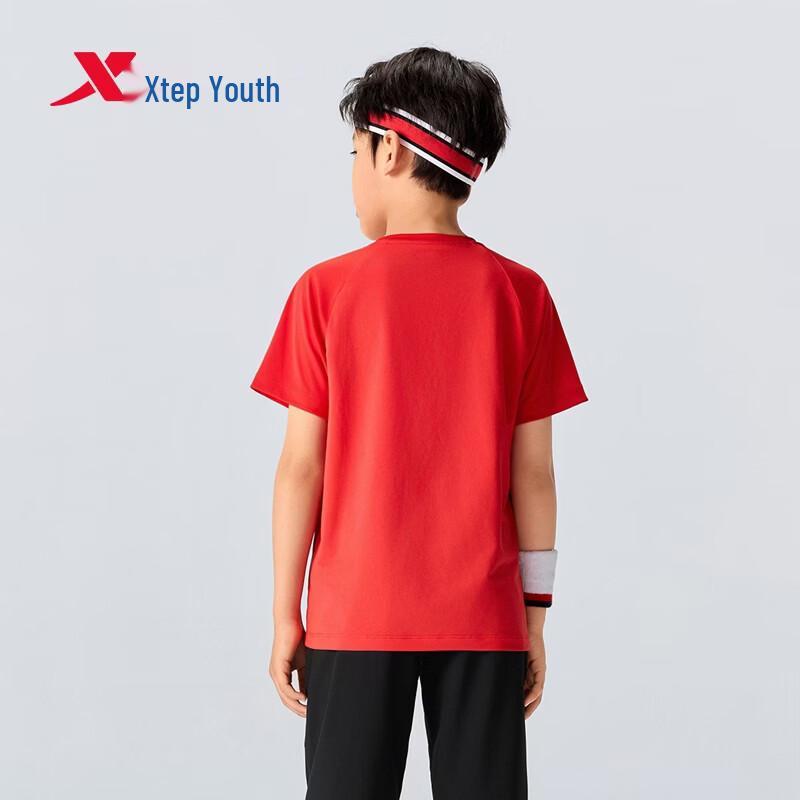 Xtep Kids' Skipping Rope Quick-Dry Short Sleeve T-Shirt