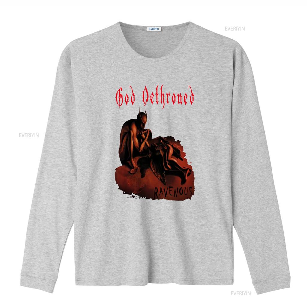 New DTG T shirt GOD DETHRONED Ravenous Design Heavy Metal Band Inspired Size vintage Washed Slightly Stretched Breathable homme