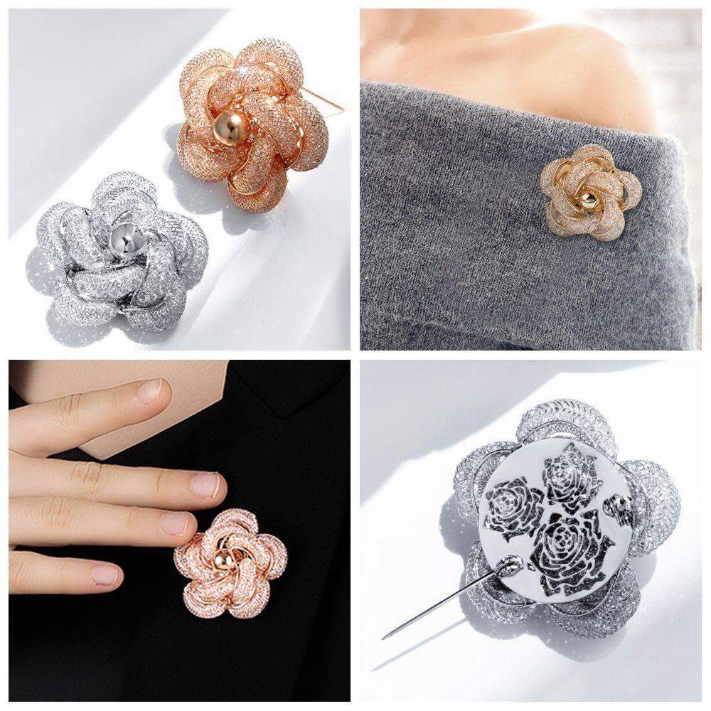 

Fabric Handmade Accessories Corsage Suit Sweater Coat Pin Brooch New Flower Brooch