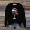 Women's Fashion Printed Long Sleeve Loose Round Neck Sweatshirt Top Fall