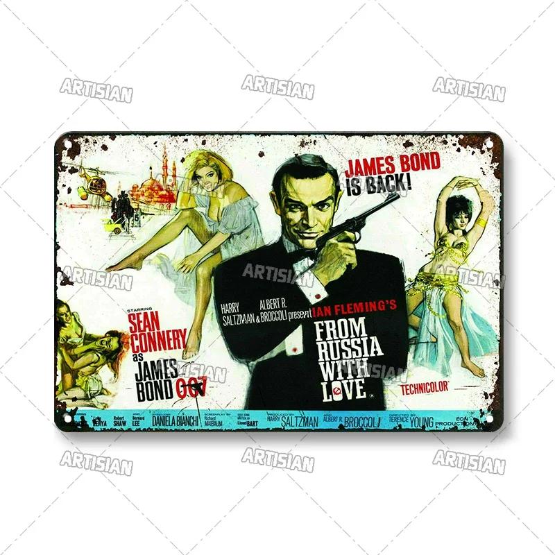 Movie Decorative Plate Rusty Metal Tin Sign Bar Home Club Industrial Decor Vintage Metal Plaque Film Poster Board Wall Signs