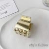 Vintage Pearl High Ponytail Clip - Anti-Sag Geometric Hairpin Holder
