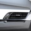 Real Carbon Fiber Car Accessories Center Air Vent Decorative Trim Cover Soft Sticker For BMW X1 F48 2016- X2 F39 2018-