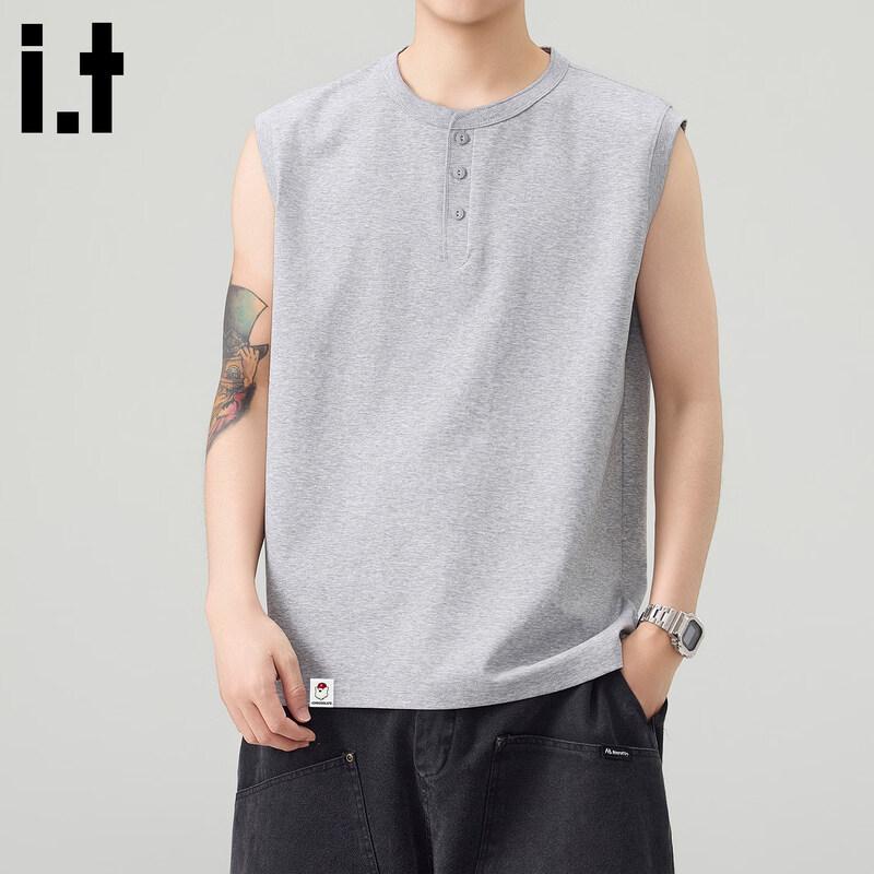 :CHOCOOLATEit Men s Casual Henley Sleeveless Vest M
